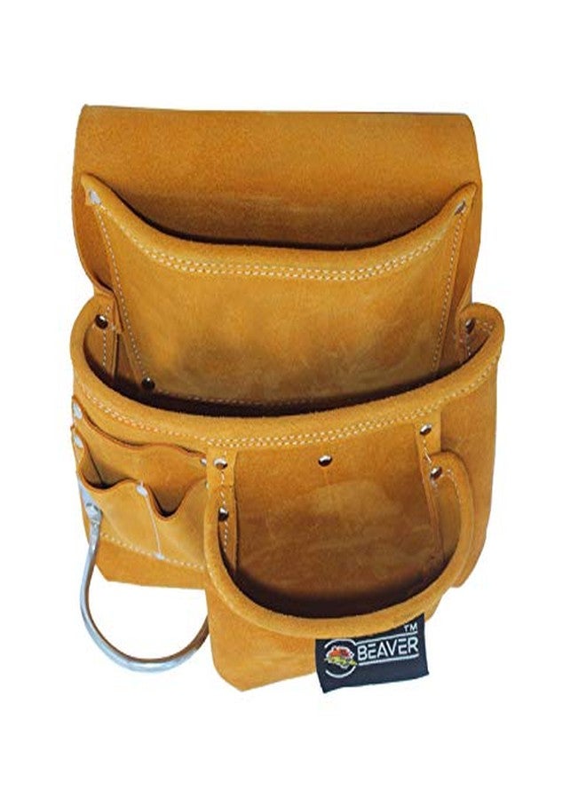 Beaver Suede Leather Single Tool Pouch with Hammer Holder SP501 - Image 3